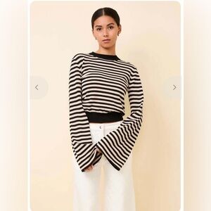 NWT Solid & Striped The Babetta Top L